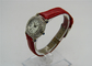 Waterproof Ladies leather strap watches full of shining stones